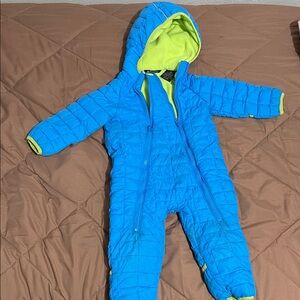 18 mo Snowsuit- full zip with hand and feet covers